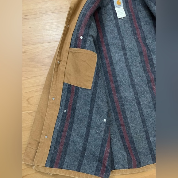 🥧Vintage Carhartt Blanket-Lined Chore Jacket (Sz L) - Picture 3 of 6